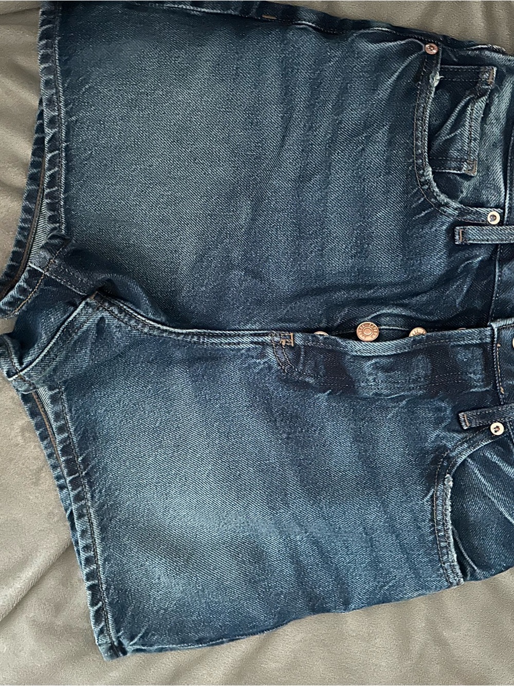 Express Dark Indigo Denim Shorts